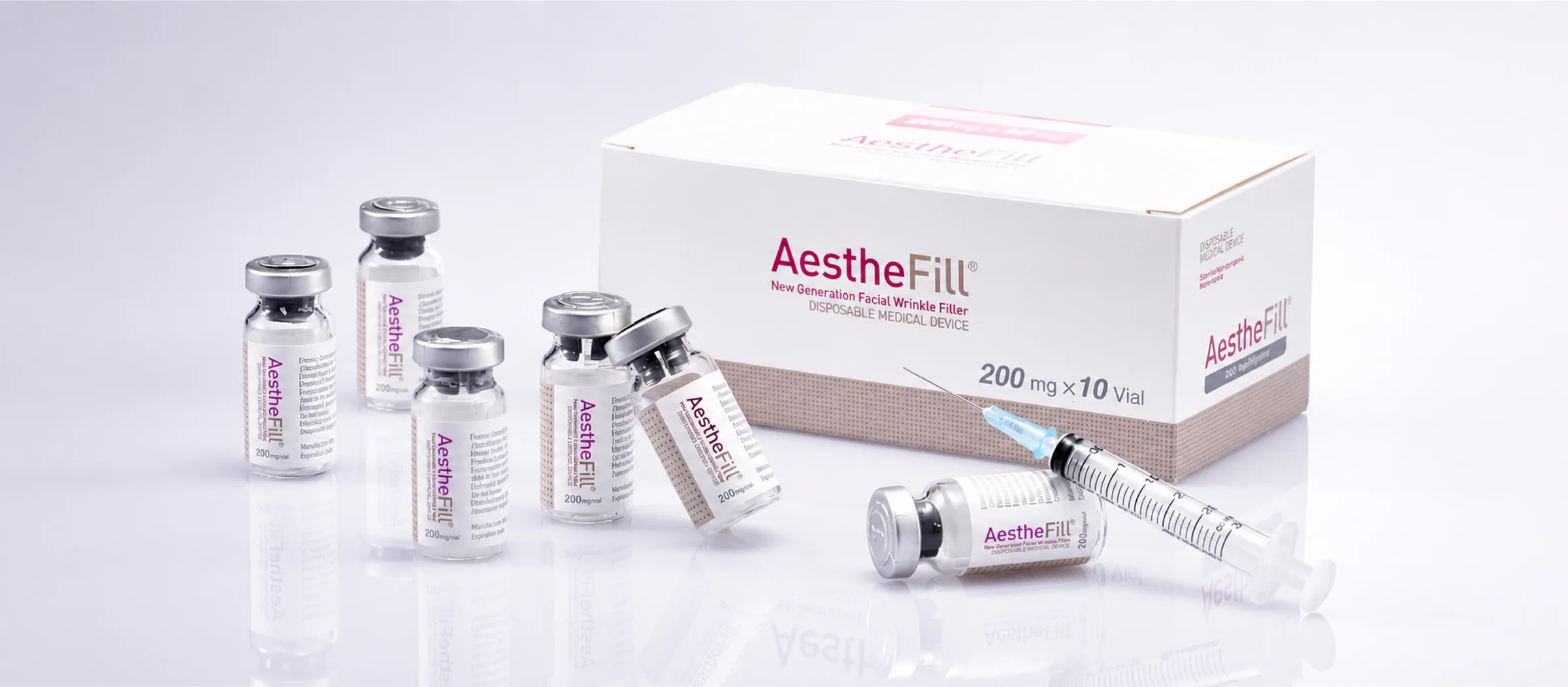 Aesthefill treatment product or equipment