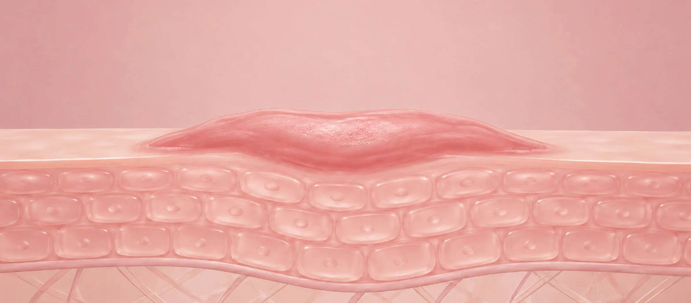 Keloid treatment concept